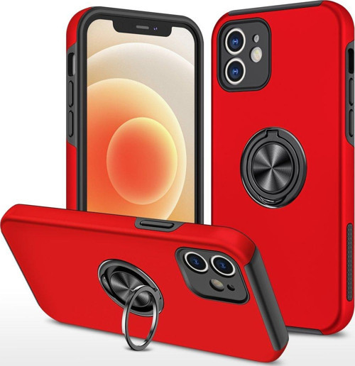 Apple iPhone 12 Kılıf Soft Tasarım Elit Yüzüklü Lüx Kapak
