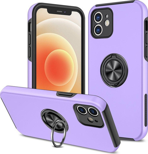 Apple iPhone 12 Kılıf Soft Tasarım Elit Yüzüklü Lüx Kapak