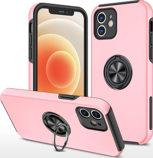 Apple iPhone 12 Kılıf Soft Tasarım Elit Yüzüklü Lüx Kapak