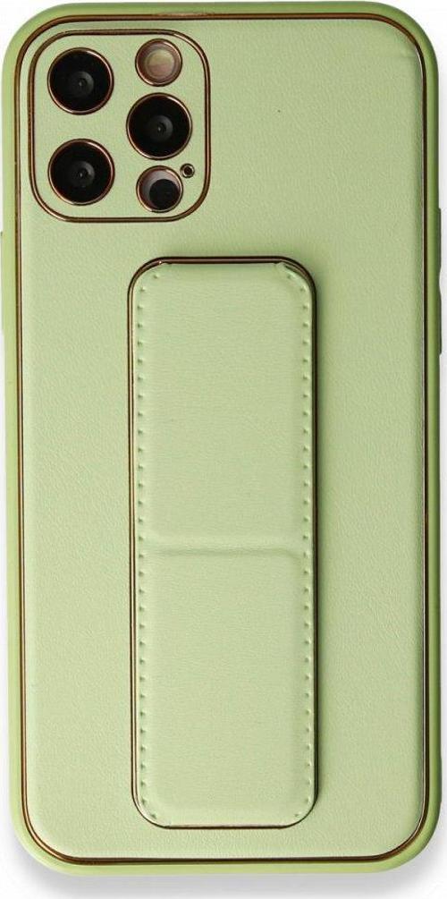 Apple iPhone 12 Pro Kılıf Yatay ve Dikey Standlı Kamera Lens Korumalı Deri Coco Stand Kapak