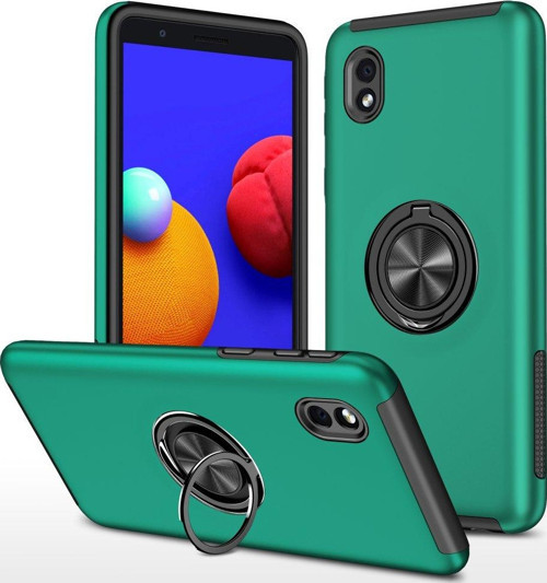 Samsung Galaxy A01 Kılıf Soft Tasarım Elit Yüzüklü Lüx Kapak