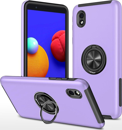 Samsung Galaxy A01 Kılıf Soft Tasarım Elit Yüzüklü Lüx Kapak