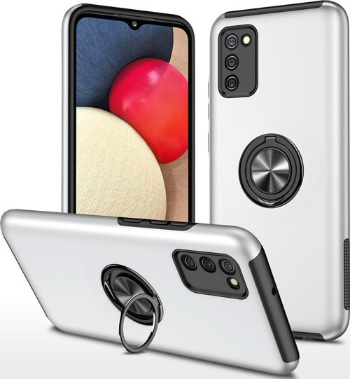 Samsung Galaxy A02S Kılıf Soft Tasarım Elit Yüzüklü Lüx Kapak