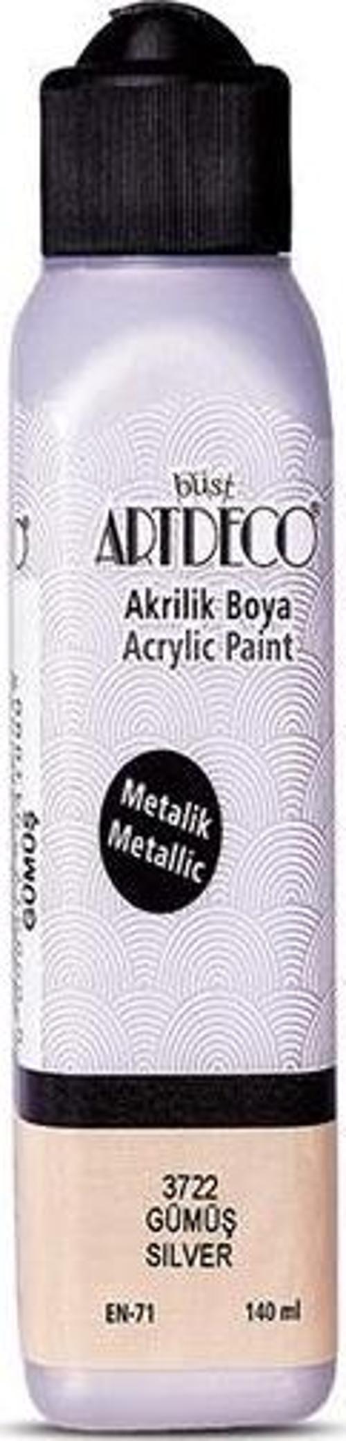 Akrilik Boya 140 ML Metalik Gümüş 071R-3722