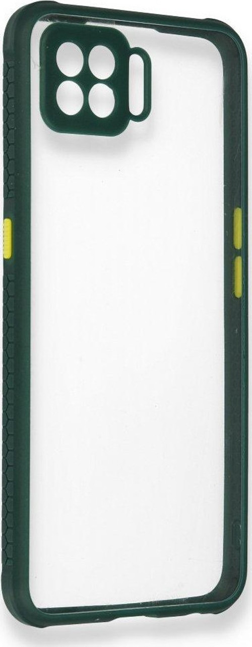 Oppo A73 Kılıf Köşeler Airbag Özellikli Arkası Sert p.c Kenarı Silikon Miami Kapak