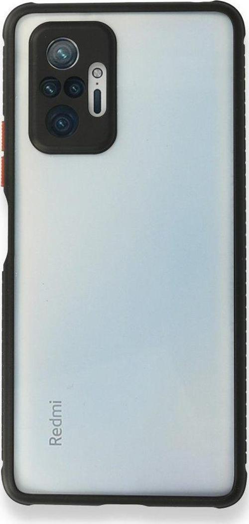 Xiaomi Redmi Note 10 Pro Kılıf Köşeler Airbag Özellikli Arkası Sert p.c Kenarı Silikon Miami Kapak