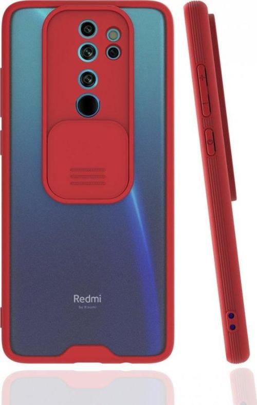 Xiaomi Redmi Note 8 Pro Kılıf Darbelere Dayanıklı Kamera Koruma Sürgülü Platin Kapak