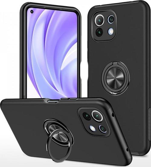 Xiaomi Mi 11 Lite Kılıf Soft Tasarım Elit Yüzüklü Lüx Kapak