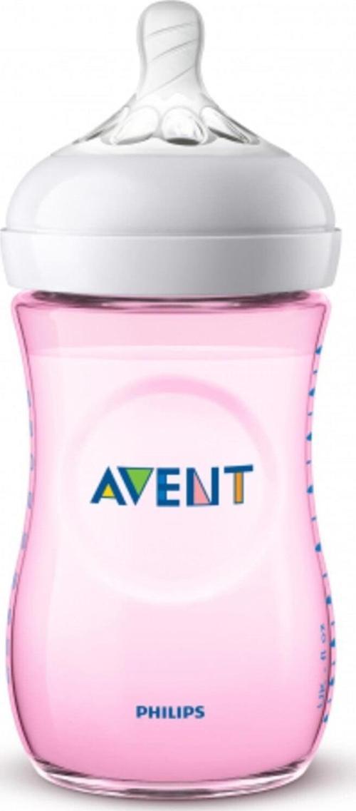 Natural Pp Biberon Pembe 260ml 1 Ay+