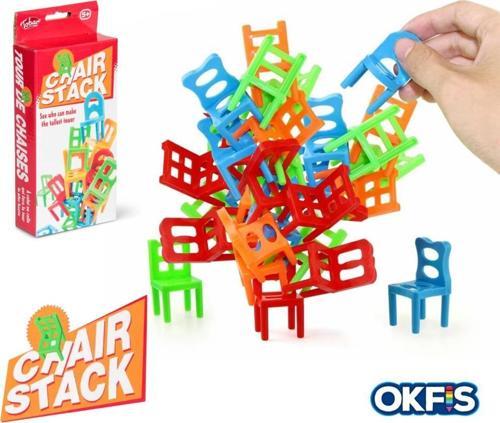 Chair Stack Eğitici Sandalye Denge Oyunu