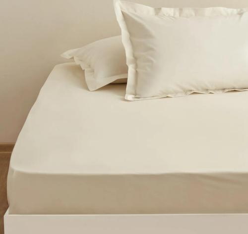 Basıc Ekru Fitted Tek Kişilik Çarşaf 100x200x30cm