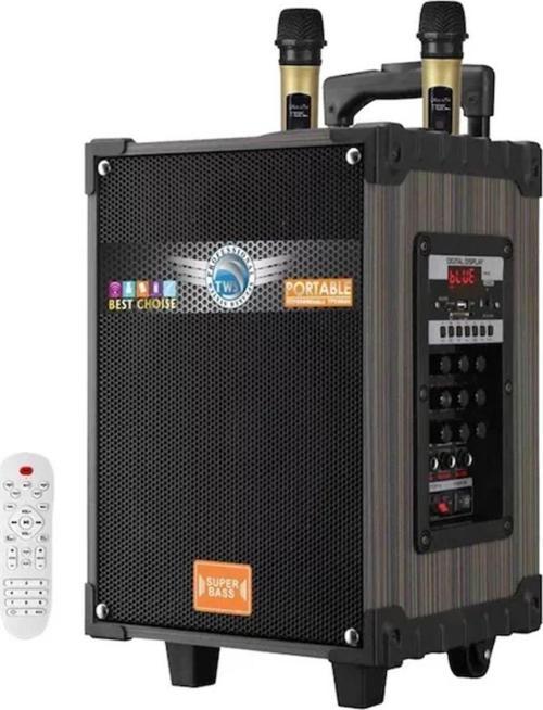 LT-912 Süper Bass Kumandalı Şarjlı 2 Mikrofonlu Hoparlör Sistemi