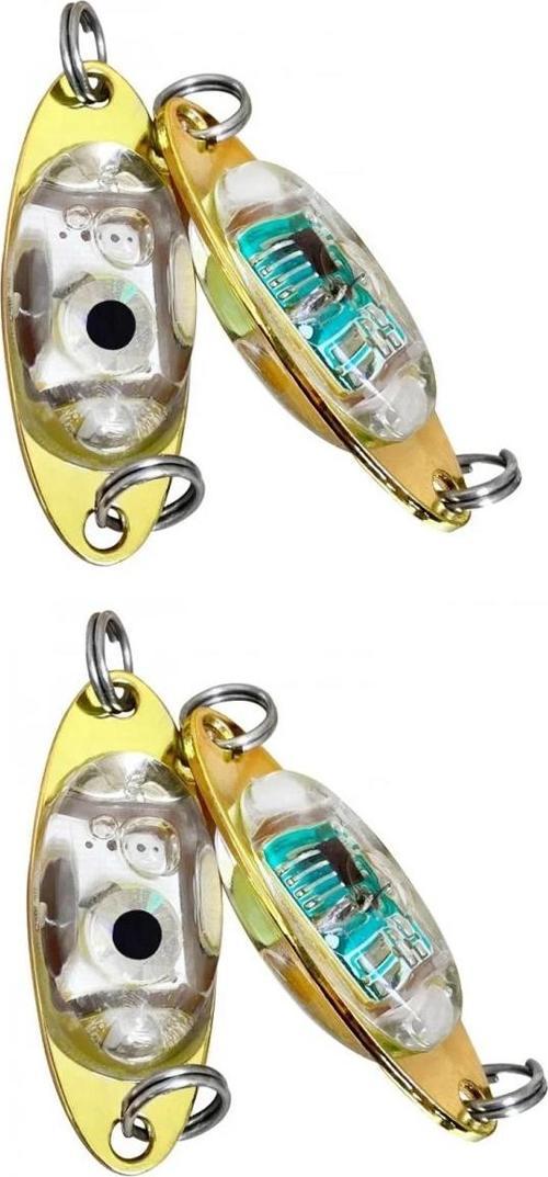 2AdetTurna Kaşığı Led Işık 10 gr 5cm Rapala Lures Yapay Suni Yem Arkası Flaşör Led