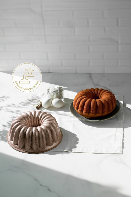Açelya Rose Gold Döküm Kek Kalıbı 26 Cm