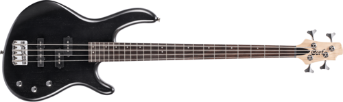 AB4PJOPB BAS GİTAR ACTION, DOUBLE CUTAWAY, OPEN PORE SİYAH,