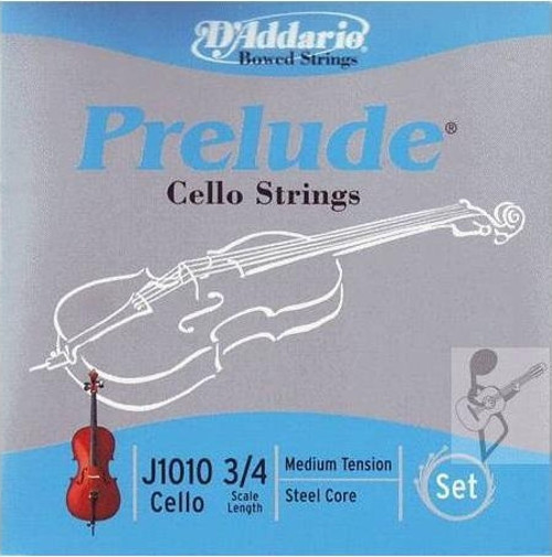 J101034 CELLO TEL SETİ, PRELUDE, 3/4 SCALE, MEDIUM TENSION