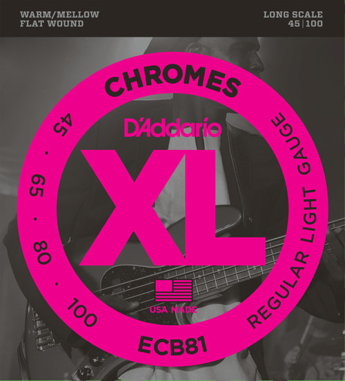 ECB81 BAS GİTAR TEL SETİ, CHROMES, REGULAR LIGHT GAUGE (