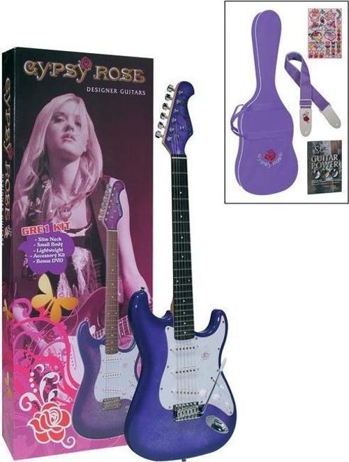 GRE1KCPP ELEKTRO GİTAR GYPSY ROSE SET (GIGBAG, STRAP, STICK