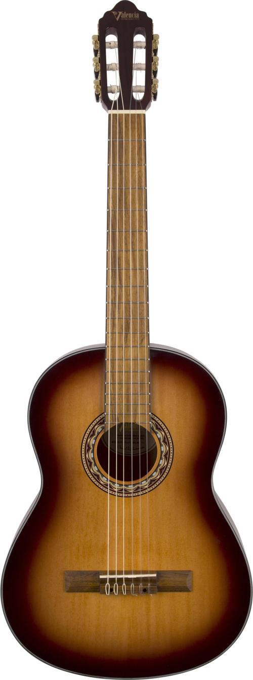 VC304ASB KLASİK GİTAR, SCALE 4/4, ANTİK SUNBURST MAT, KAPAK