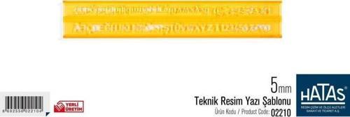 Teknik Resim Yazı Şablonu 5 Mm. No02210