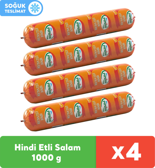 Hindi Etli Salam 1000 g x 4 Adet