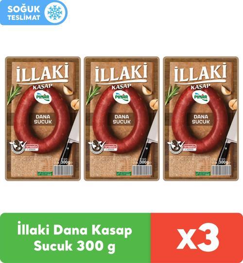 İllaki Dana Kasap Sucuk 300 g x 3 Adet
