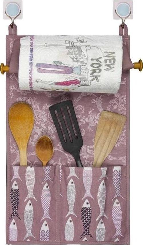 Çok Amaçlı Ahşap Kulplu Mutfak Peçete Askılığı Ve Kaşıklık