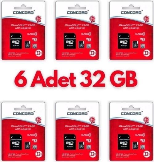6 Adet Ultrahız 32gb Micro Sd Hafıza Kartı: Yüksek Performans Ve Geniş Depolama Kapasitesi