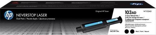103AD Black Siyah 2.500 Sayfa X 2 Çiftli Neverstop Toner W1103AD