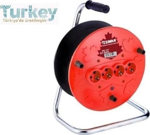 Extra 4lü Elektrik Seyyar Makaralı Uzatma Kablo 50 Metre Taşınabilir
