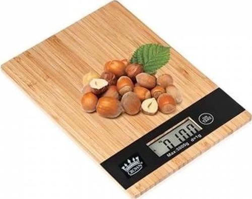 Dijital Lcd Mutfak Tartısı Terazisi 5kg Bambu Desenli