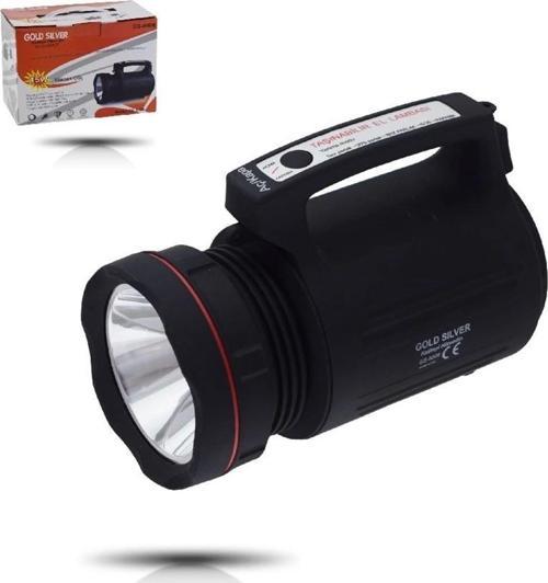Gs-8006 Parlak Ledli Taşınabilir Şarj Edilebilir El Feneri 15w
