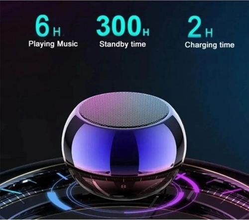 Metal Mini Kablosuz Hoparlör Şarjlı 4w Mini Bluetooth Speaker Tws Özellikli Ses Bombası