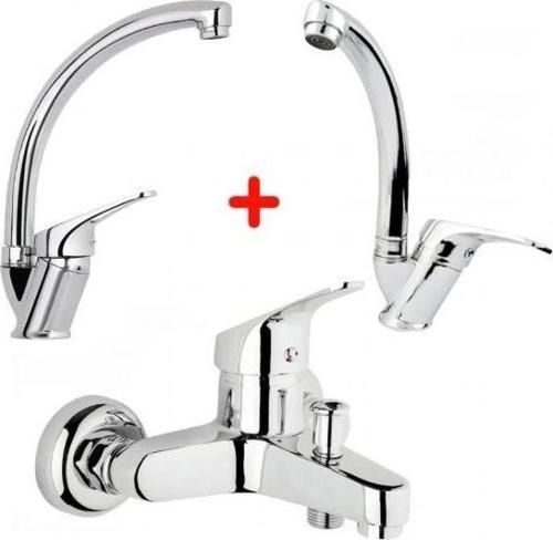 Mix Banyo Bataryası Lavabo - Evye 3 Lü Avantajlı Set