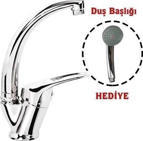 Mix Kuğu Banyo Batarya + Duş Başlığı Hediyeli