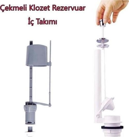Klozet Sifon Çekmeli Rezervuar İç Takım Su Tasarruflu Seramik