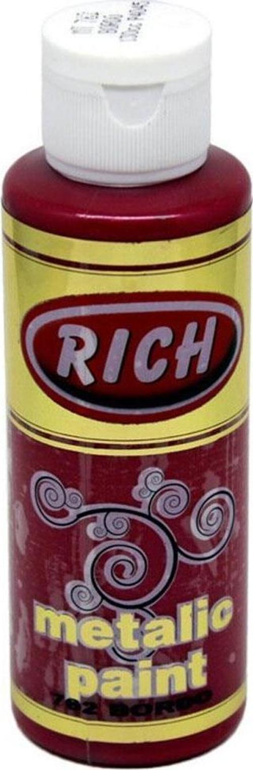 Akrilik Boya Metalik 120 CC Bordo 0762