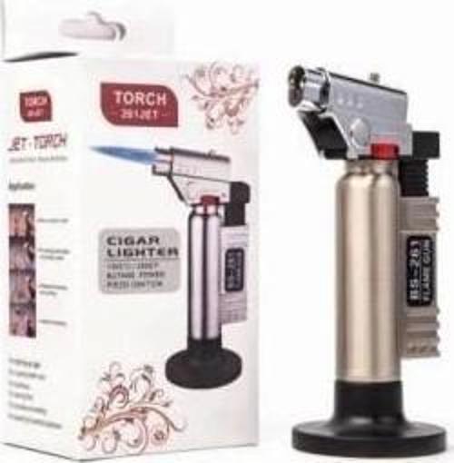 Torch Jet Gazlı Pürmüz Doldurulabilir Tabancalı Alevli Çakmak