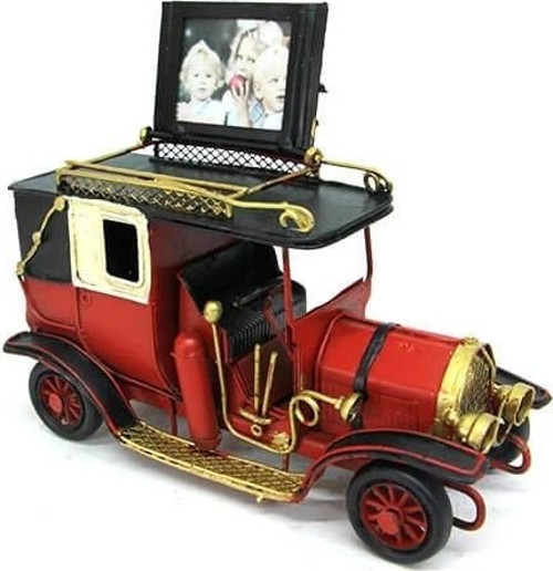 Vintage Tasarım Dekoratif Metal Araba Çerçeveli