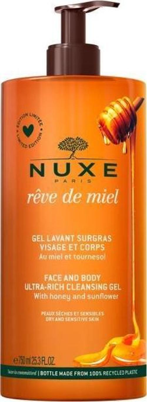 Reve De Miel Gel Lavant Surgras Visage et Corps 750 ml