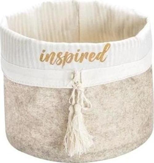 Yuvarlak Katlanabilir Çok Amaçlı Saklama Organizer Kutu Keçe Sepet (mega) - 03389