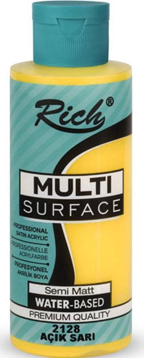 Akrilik Boya Multi Surface 120 Cc Açık Sarı 120-2128