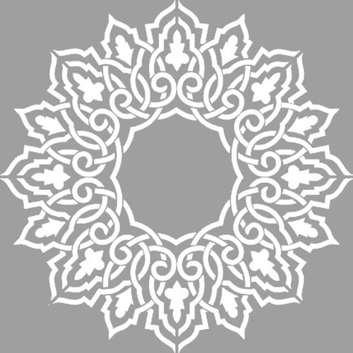 Fas Mandala Stencil Boyama şablonu 30x30 cm, Duvar Stencil, Fayans Stencil, Mobilya Stencil