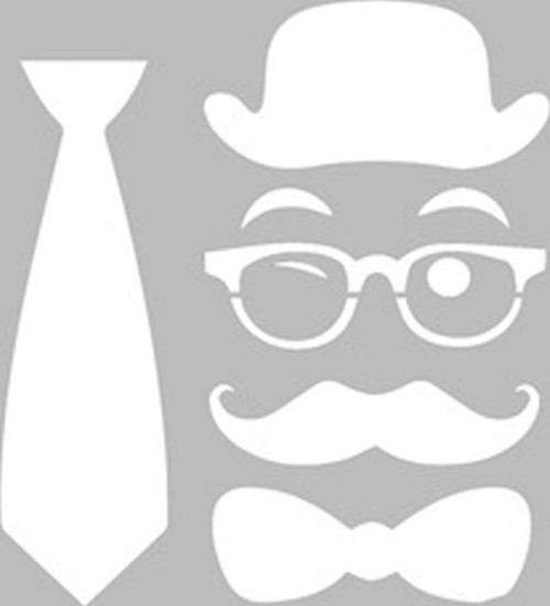 Hipster Stencil Boyama şablonu 30x30 cm, Duvar Stencil, Fayans Stencil, Mobilya Stencil