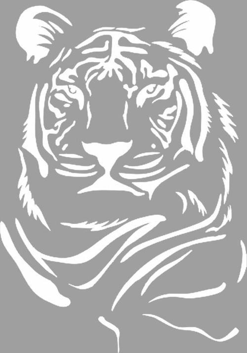 Kaplan Stencil Boyama şablonu 30x30 cm, Duvar Stencil, Fayans Stencil, Mobilya Stencil
