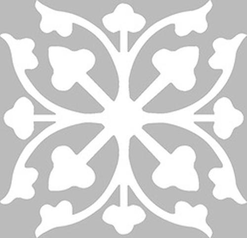 Karo 34 Stencil Boyama şablonu 30x30 cm, Duvar Stencil, Fayans Stencil, Mobilya Stencil