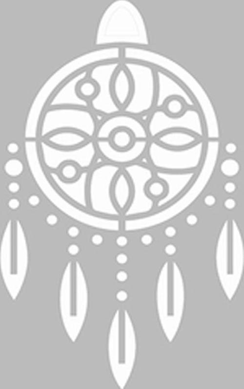 Rüya Kapanı Stencil Boyama şablonu 30x30 cm, Duvar Stencil, Fayans Stencil, Mobilya Stencil