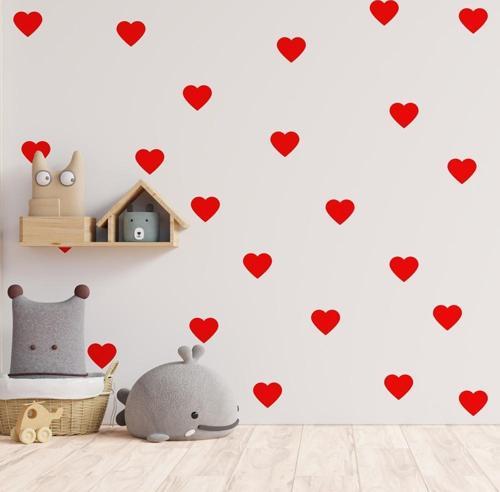 Büyük Kalpler Duvar Stickerı
