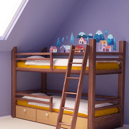 Dağ Manzarası Çocuk Duvar Stickerı 50x70cm