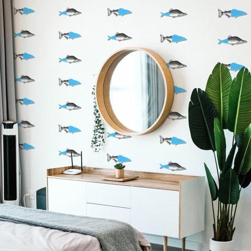Modern Balık İlüstrasyonları Duvar Sticker